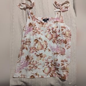 Paige tank top blouse ties at the shoulders